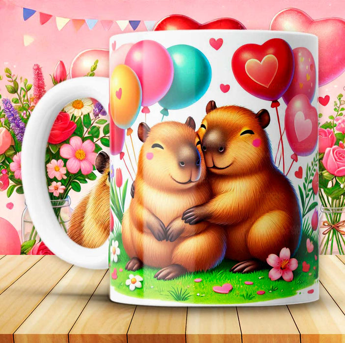 Mug San Valentin Capibara 11 Oz Ref. 26 x 1 Unidad