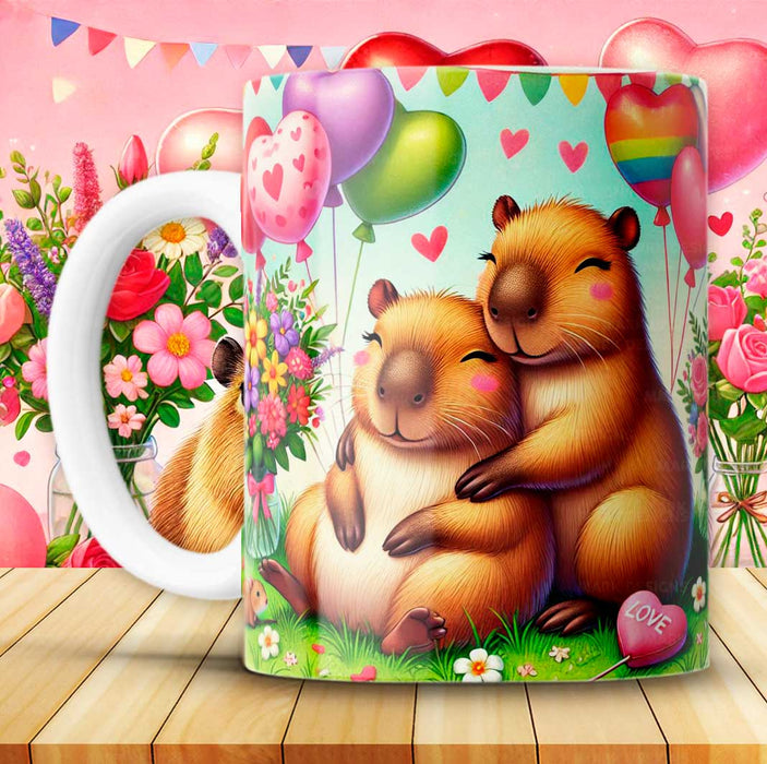 Mug San Valentin Capibara 11 Oz Ref. 20 x 1 Unidad