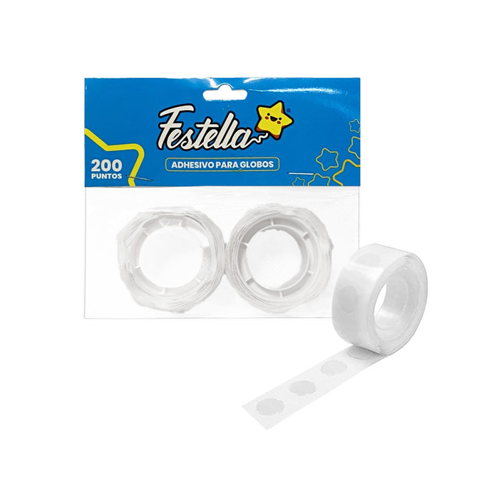 Adhesivo Para Globos linea economica x 200 Puntos