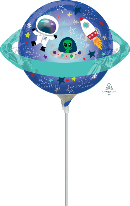 Globo Metalizado Saturno Friends 14"