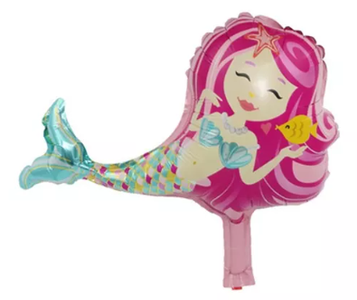 Globo Metalizado Sirena Fucsia 39" Festella