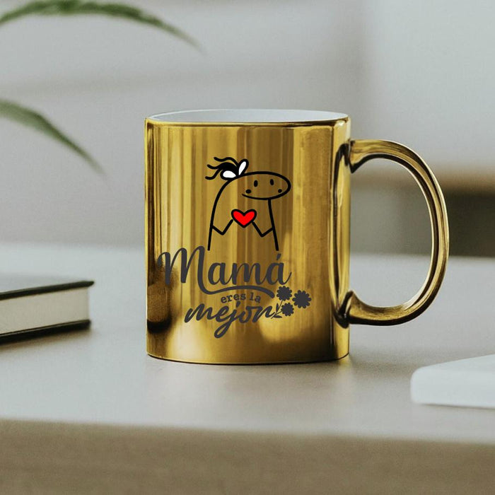 Mug Dorado Espejo Madres 11 Oz Ref. 17 x 1 Unidad