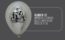Globo Reflex De Lightyear R12 X 10 Unidades Surtidas