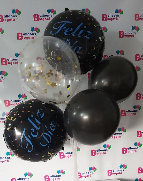 Bouquet de Globos Feliz Dia x 8 Globos Ref. 2