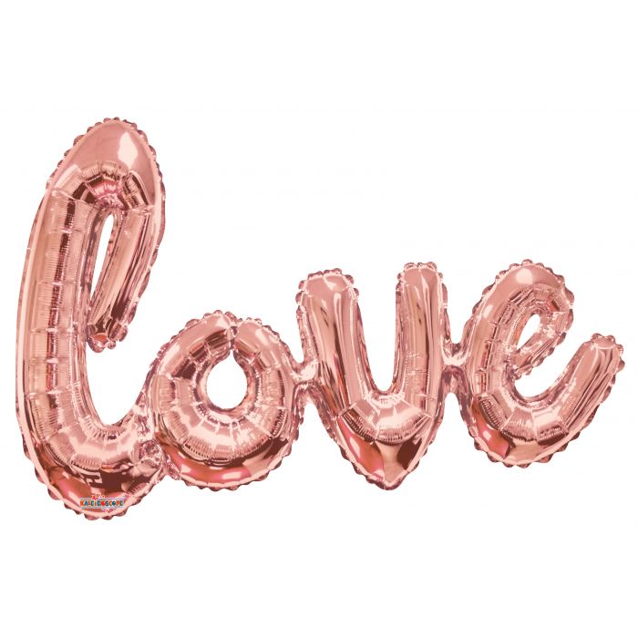 Globo Letrero Love Rose Gold 36" Marca Kaleidoscope