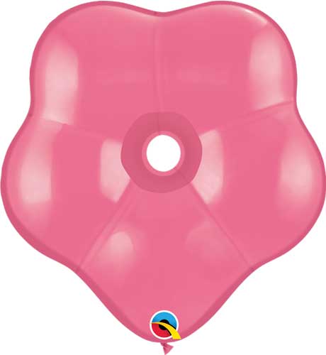 Globo Geo Flor Qualatex De 6" Rosa Mexicano x UNIDAD