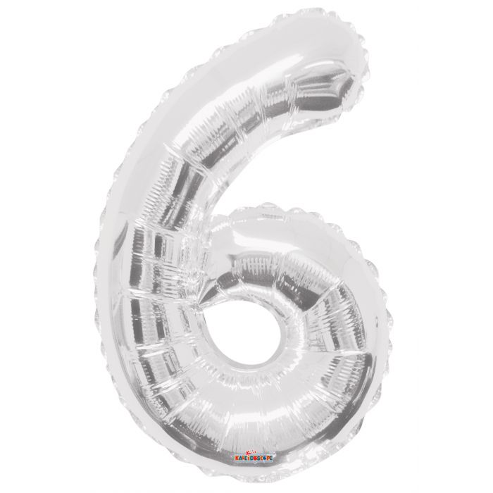 Globo Metalizado # 6 Plateado 32" Sempertex