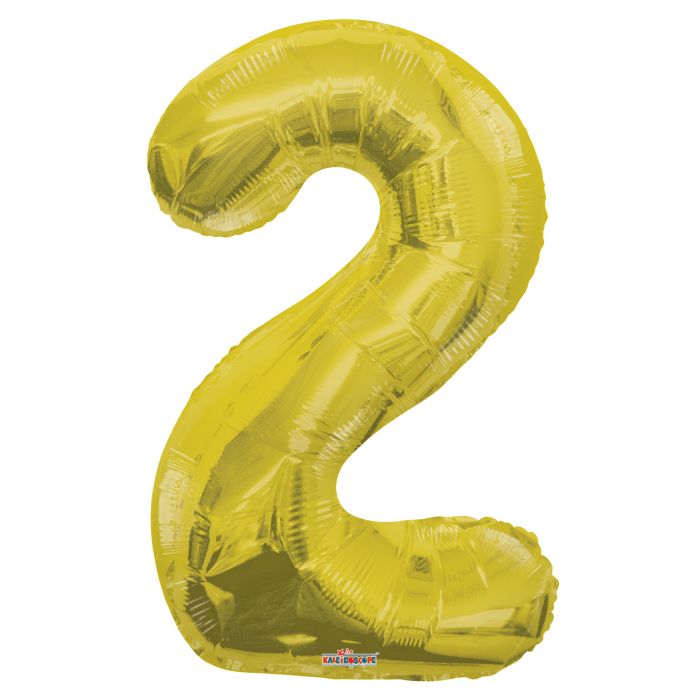 Globo Metalizado # 2 Dorado Mate 32" Sempertex