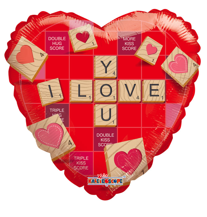 Globo Metalizado I Love You Corazon Rojo 18" Ref. 7