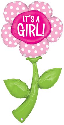 Globo Metalizado Jumbo Rosa de 5' Its a Girl