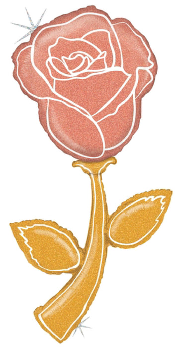Globo de Rosa de 5' Color Rose Gold