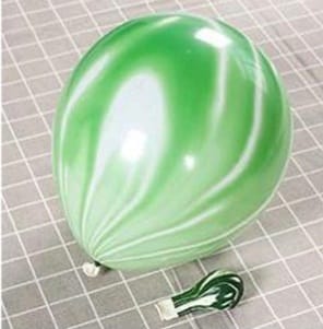 Globo Marmoleado R12 X unidad color Verde
