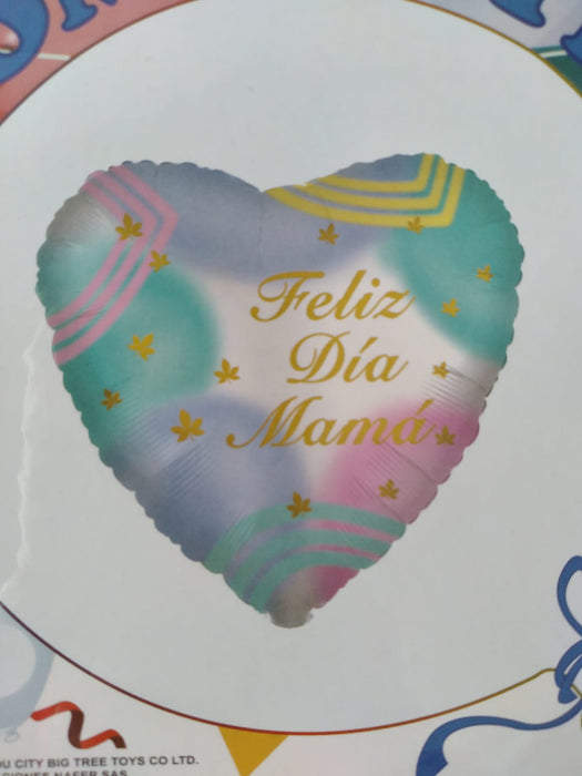 Globo Metalizado Feliz Dia Mamá 18" Ref. 35