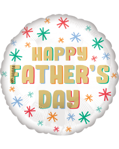 Globo Metalizado Happy Fathers Day 18" Feliz Dia Papa Ref. 6