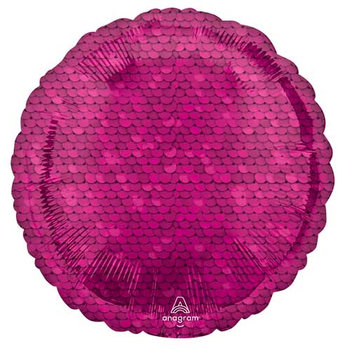 Globo Round Lentejuelas Fucsia 17" Anagram