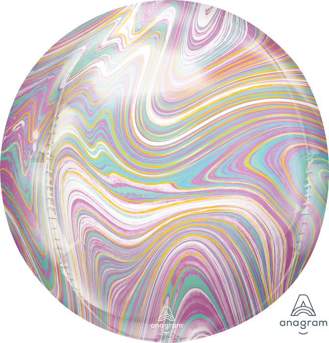 Globo Orbz Marblez Pastel 16"