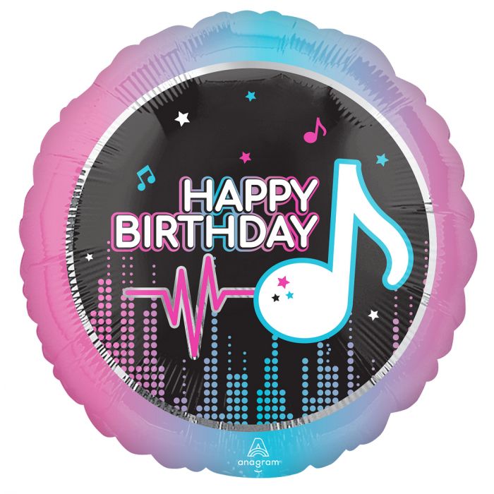 Globo Metalizado Happy Birthday 17" TikTok Anagram