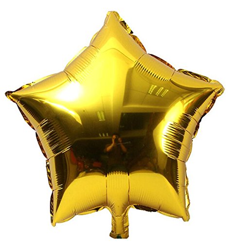 Globo Metalizado Estrella 10" Dorado x 1 Unidad Festella