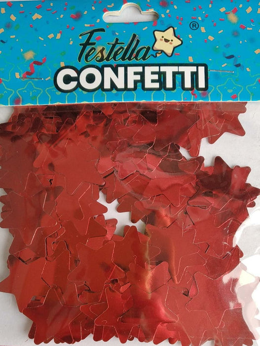 Confetti Para Globo Estrella Roja