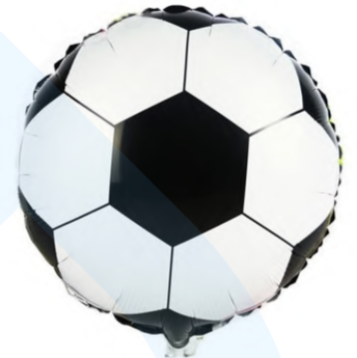 Globo Metalizado Balon Futbol 18" X 1 Unidad Festella