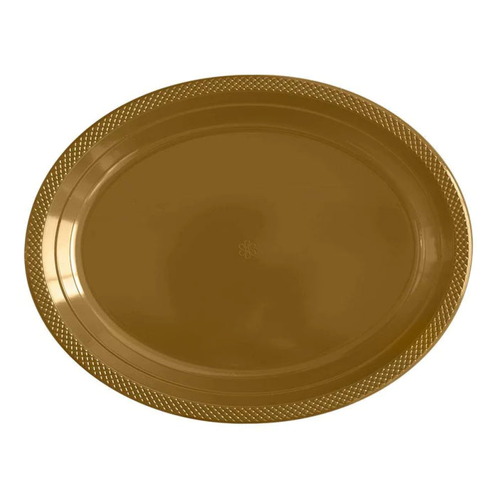 Bandeja Deluxe Oval Dorado x 5 Unidades Sempertex