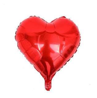 Globo Metalizado Corazon 10" Rojo Festella