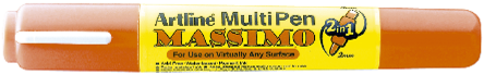 Marcador Artline Massimo Multi Pen 2 en 1 2mm Naranja