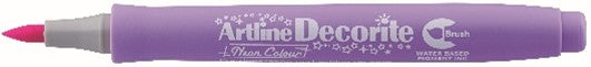Marcador Artline Decorite Brush Neon Purpura