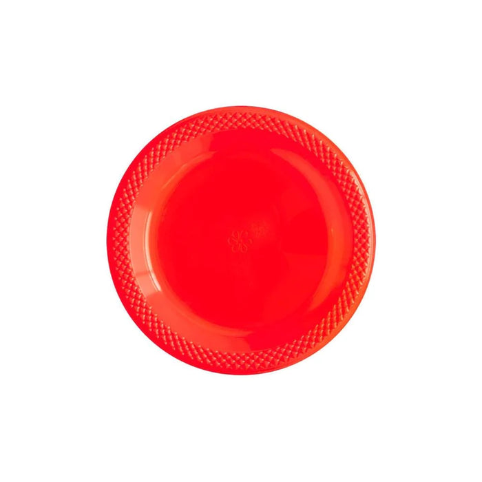 Plato Deluxe Grande Rojo 22 cm x 10 Unidades Sempertex