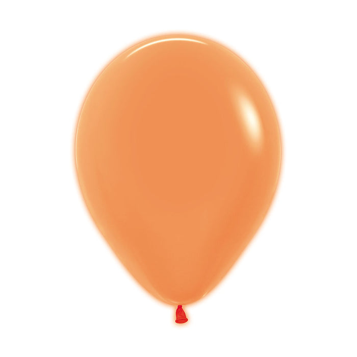 Globo Naranja Neon R12 X 50 Unidades Sempertex