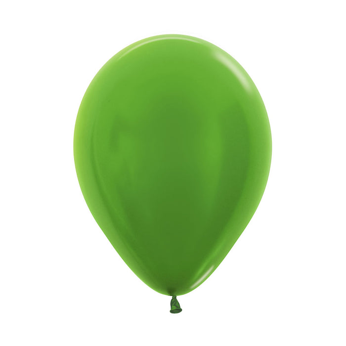 Globo Verde Lima Metal R12 X 50 Unidades Sempertex