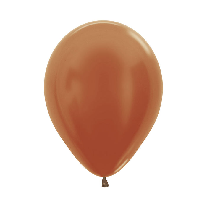 Globo Cobre Metal R9 X 50 Unidades Sempertex
