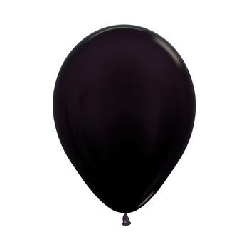 Globo Negro Metal R5 X 50 Unidades Sempertex