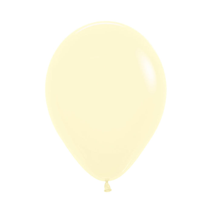 UNIDAD de Globo 609 Amarillo Pastel Mate R12 x UNIDAD