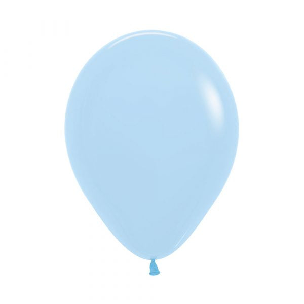 Globo Azul Pastel Mate R12 x 50 Unidades Sempertex