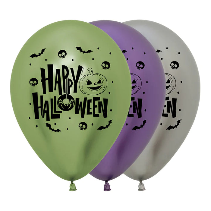 Globo Happy Halloween Reflex Surtido R12 x 50
