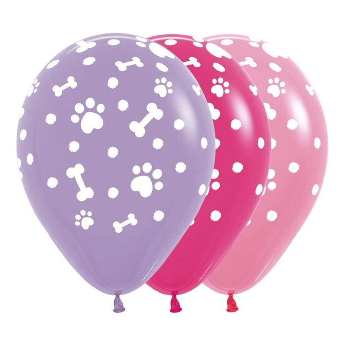 Globo Infinity Huellitas Niña Fashion Surtido R12 x 12 Unidades Sempertex