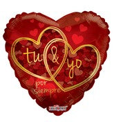 Globo Foil Tu y Yo Por Siempre 18"