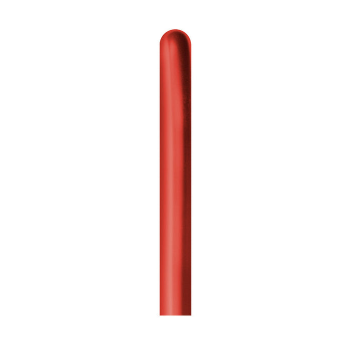 Globo Rojo Cristal Reflex Tubito 260 x 20 Unidades Sempertex