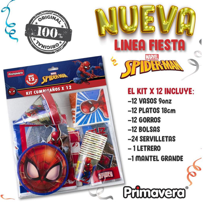 Kit De Fiesta Spider-Man Marca Primavera