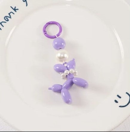 Llavero Balloon Dog Lila Perlas x 1
