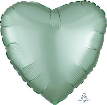 Globo Foil Satin Luxe 18" Corazon Pastel Green Anagram