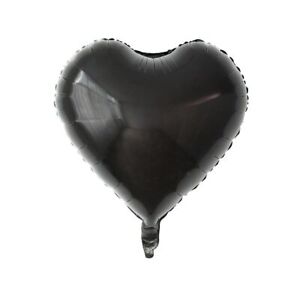Globo Metalizado Corazón 10" Negro Festella
