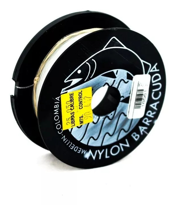 Rollo De Nylon Barracuda 90 metros 35 libras x 1 Unidad