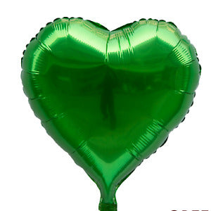 Globo Metalizado Corazón 18" Verde Festella