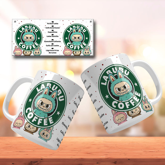 Mug Labubu 11 Oz Ref. 7 Ququ x 1 Unidad