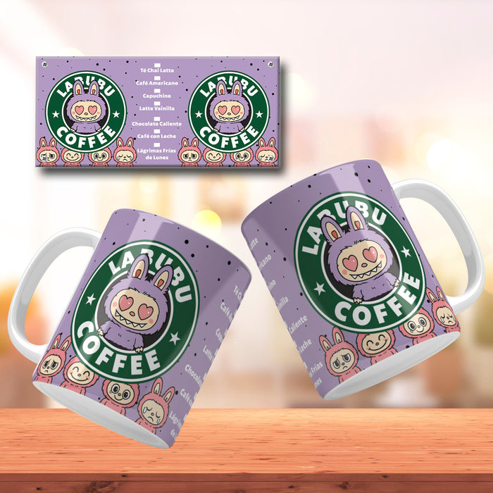 Mug Labubu 11 Oz Ref. 6 Zizi x 1 Unidad