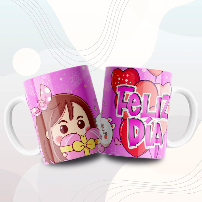 Mug Feliz Día 11 Oz Ref. 71 x 1 Unidad