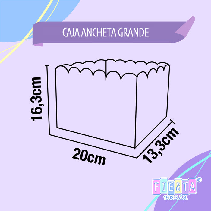Caja Ancheta Grande Te Amo Mama Roja x 1 unidad