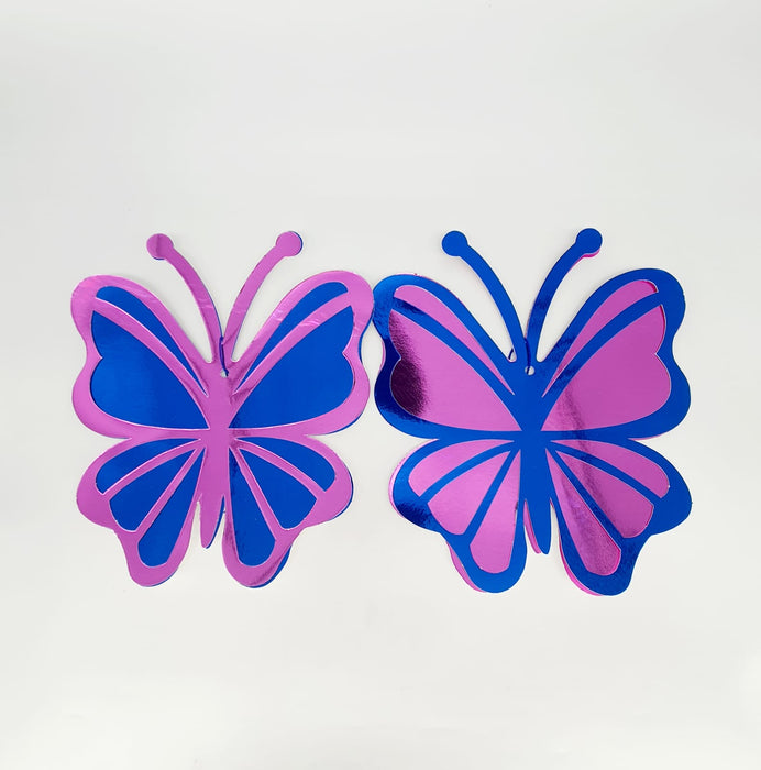 Aplique de Mariposas Decorativas Troqueladas X 2 Unidades  Ref.1
